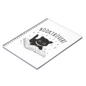 Buchtrovertekatze mit Buch und Sternen (Linke Seite)