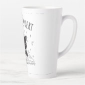 Buchtrovertekatze mit Buch und Sternen Milchtasse (Rechts)