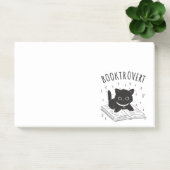 Buchtrovertekatze mit Buch und Sternen Post-it Klebezettel (Büro)