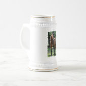 Buchtthoroughbred-Pferdebier Stein Bierglas (Vorderseite Links)