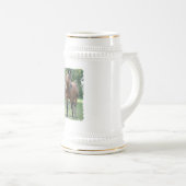Buchtthoroughbred-Pferdebier Stein Bierglas (VorderseiteRechts)