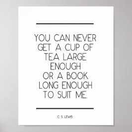 Buchübersetzungsangebot von C S Lewis Print Poster