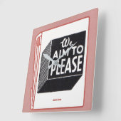 Buchübersicht Wir möchten Quadratische Wanduhr (Winkel)