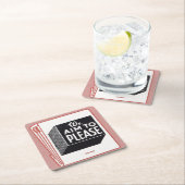 Buchübersicht Wir möchten Rechteckiger Pappuntersetzer (Vor Ort)