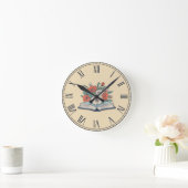Buchuhr Runde Wanduhr (Zuhause)