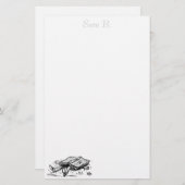 Buchunfallbriefpapier personalisiert briefpapier (Vorne/Hinten)