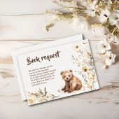 Buchungsanfrage Bärenwald Blume Babyduschkarte Mitteilungskarte