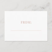 Buchungsanfrage Bücher für Baby Pink Begleitkarte (Rückseite)