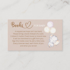 Buchungsanfrage für Baby Elephant Baby Shower Begleitkarte