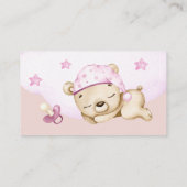 Buchungsanfrage für Baby Girl Baby Shower Begleitkarte (Rückseite)