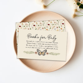 Buchungsanfrage für Baby Shower Boho Wildblume Begleitkarte