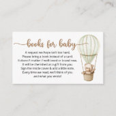 Buchungsanfrage für Babydusche Begleitkarte (Vorderseite)