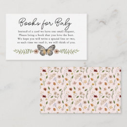 Buchungsanfrage für Babydusche Rosa Wildblume Begleitkarte