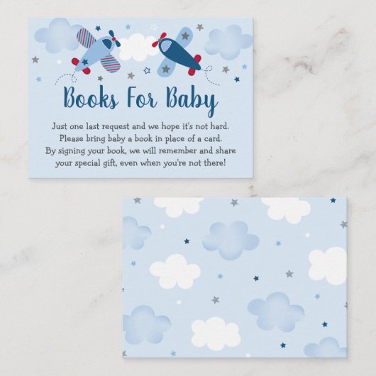 Buchungsanfrage für Babydusche "Stars Clouds" Begleitkarte (Vorne/Hinten)