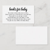 Buchungsanfrage für die Babyduschenschließung SImp Begleitkarte (Vorne/Hinten)