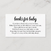 Buchungsanfrage für die Babyduschenschließung SImp Begleitkarte (Vorderseite)