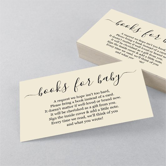 Buchungsanfrage für eine Kinderdusche - Einfach Begleitkarte