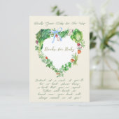 Buchungsanfrage für eine lokale Babydusche Begleitkarte (Stehend Vorderseite)