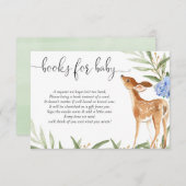 Buchungsanfrage für Hirsche Babyduschenbucheinsatz Begleitkarte (Vorne/Hinten)