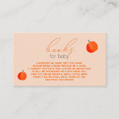 Buchungsanfrage für kleine Pumpkin Fall Babydusche Begleitkarte (Vorderseite)