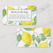 Buchungsanfrage für lebendige Lemons Babydusche Begleitkarte (Vorne/Hinten)
