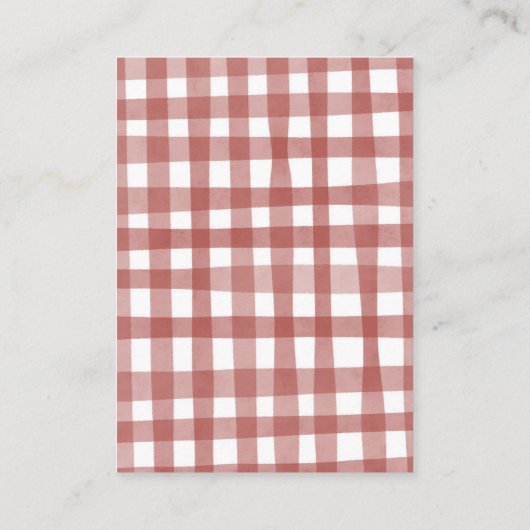 Buchungsanfrage für Red Barn Farm Animal Baby Begleitkarte (Rückseite)