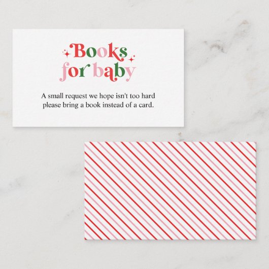 Buchungsanfrage für Retro Pink Santa Baby Begleitkarte (Vorne/Hinten)