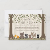 Buchungsanfrage für Waldtiere Einladung (Vorderseite)