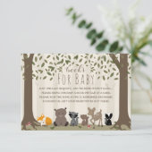 Buchungsanfrage für Waldtiere Einladung (Stehend Vorderseite)