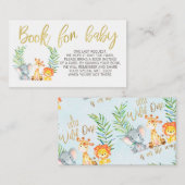 Buchungsanfrage für wild lebende Safaritiere Begleitkarte (Vorne/Hinten)