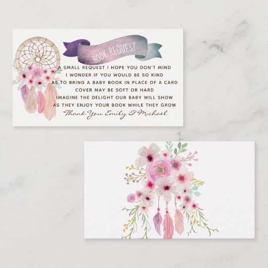 Buchungsanfrage Kinderdusche Einladung einfügen - (Vorne/Hinten)