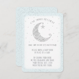 Buchungsanfrage Moon Star Baby Dusche Silver Blue Einladung