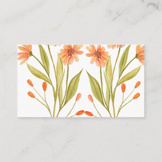 Buchungsanfrage Wild-Blume BabyduscheBuchungskarte Begleitkarte (Rückseite)