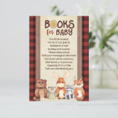 Buchungskarte für das Woodland, Kinderbücher Einladung (Stehend Vorderseite)