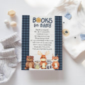 Buchungskarte für das Woodland, Kinderbücher Einladung