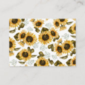 Buchungskarte für Rosa und Blaue Biene Begleitkarte (Rückseite)