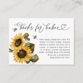 Buchungskarte für Rosa und Blaue Biene Begleitkarte (Vorderseite)