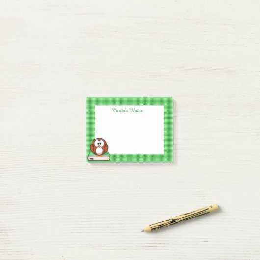 Buchungsnachrichten Post-it Klebezettel (Auf Schreibtisch)