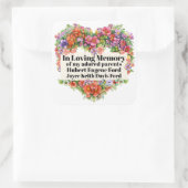 Buchungsplatte in Memoriam-Aufkleber Quadratischer Aufkleber (Tasche)