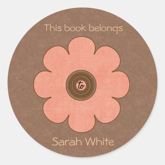 Buchungsplatte Runder Aufkleber (Vorderseite)