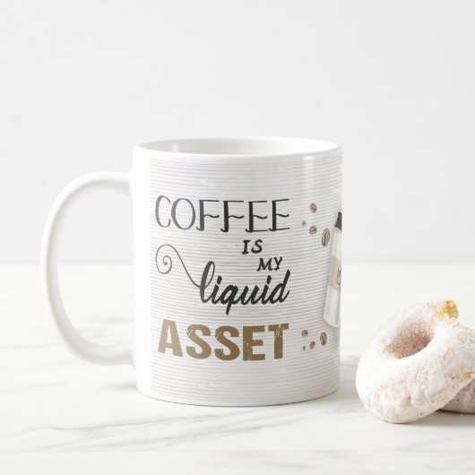 Buchungsposten liquide Aktiva Kaffeetasse (Mit Donut)