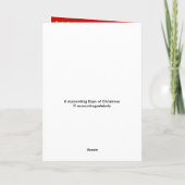 Buchungstage Weihnachts Buchhalter Joke Song Feiertagskarte (Rückseite)