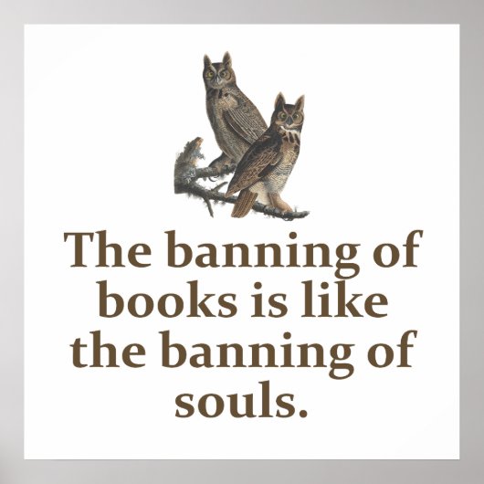 Buchverbot - Bildung Poster (Vorne)