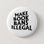 Buchverbote für illegal erklären button (Vorderseite)