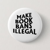 Buchverbote illegal machen button (Vorderseite)