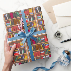 Buchverpackungspapier, Geschenkpapier für Biblioth