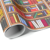 Buchverpackungspapier, Geschenkpapier für Biblioth (Rolleneckpunkt)