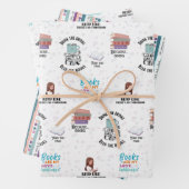 Buchverpackungspapierblätter Geschenkpapier Set (Beispiel)