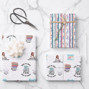 Buchverpackungspapierblätter Geschenkpapier Set