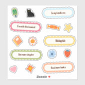 Buchvorlesung Lover Pack Aufkleber (Blatt)